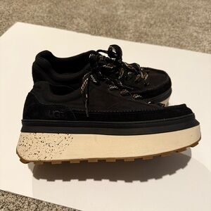UGG Black Marin Lace Platform Sneakers